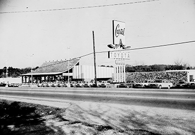 Capital Toyota's original building, circa 1968
