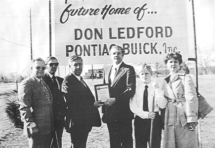 Don Ledford Automotive, Inc. The site of the Ledfords' first dealership, circa 1980s