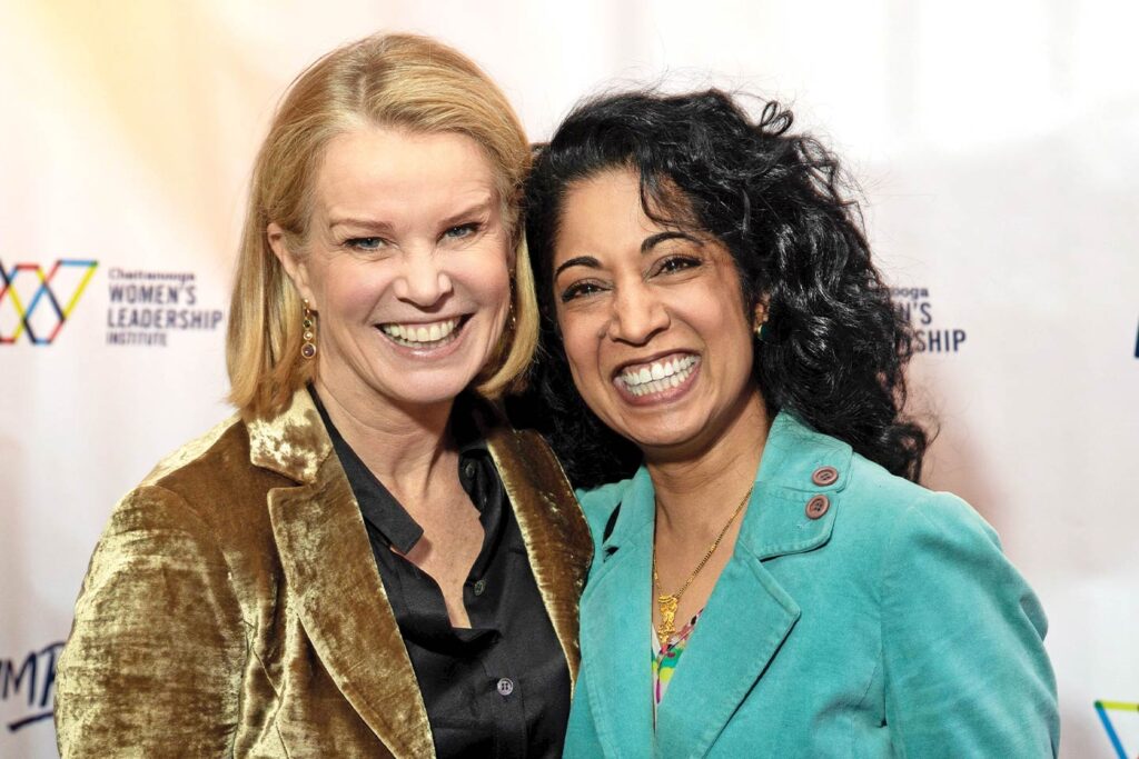 Katty Kay and Daisy Maurya-Ballard chattanooga local and keynote speaker