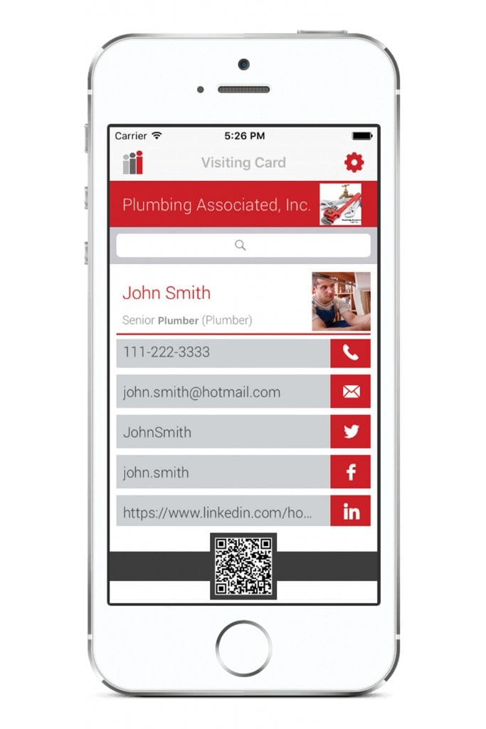 i-Card app interface chattanooga